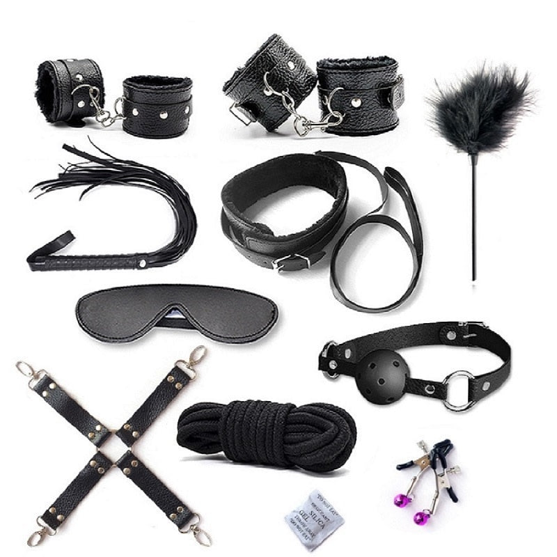 Kinky bondage set – 10 pieces